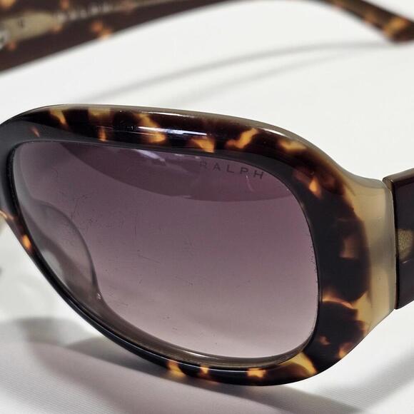 Vintage Ralph Lauren Sunglasses Tortoiseshell Oversized Brown Frame - Picture 8 of 13